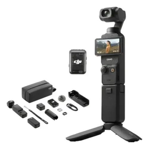 DJI Osmo Pocket 3 Creator Combo Câmera Portatil 4k Kit + Acessórios extras