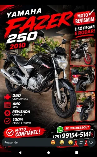 Vendo fazer 250c 2010