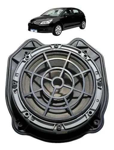 Moldura Alto Falante Trasei Esquerdo C4 Hatch 1.6 2011 Uzad0 Preto