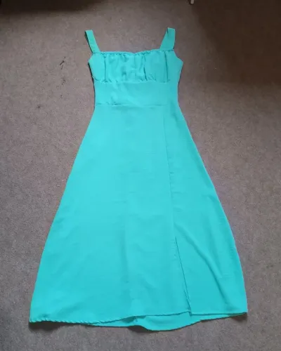 Vestido Midi Verde - Tam. Único