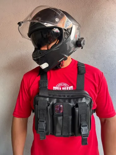 Bolsa peitoral motoboy
