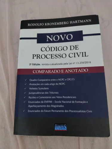 Vendo código de processo civil comentado 2° ED - Rodolfo Hartmann - Editora Impetus