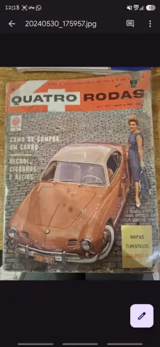 Coleção Revista Quatro Rodas, com a número 1 (Usado)