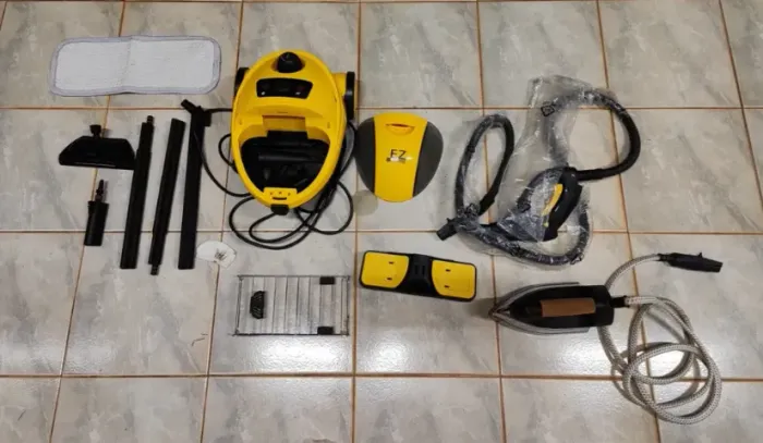 Máquina Limpeza a Vapor Turbo Action EZ Home Polishop 110V - Conservadíssima, pouco uso