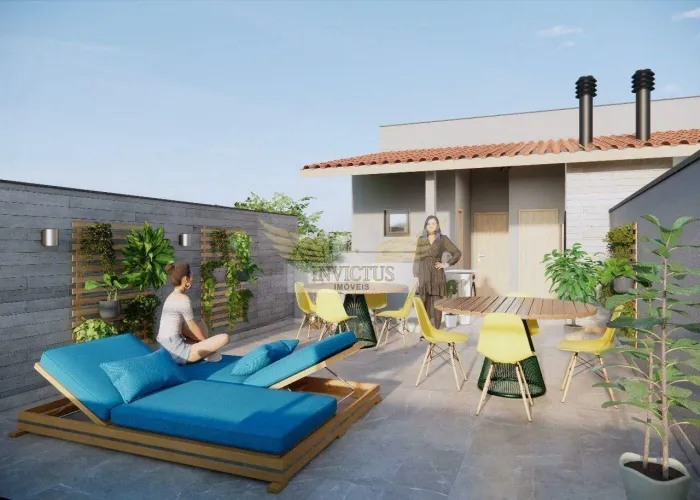Cobertura com 2 Dormitórios para Comprar, 104m² - Jardim Santo Alberto, Santo André/SP.