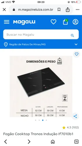 Fogão inducao