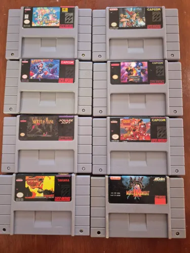 Lote de jogos REPRO de Super Nintendo