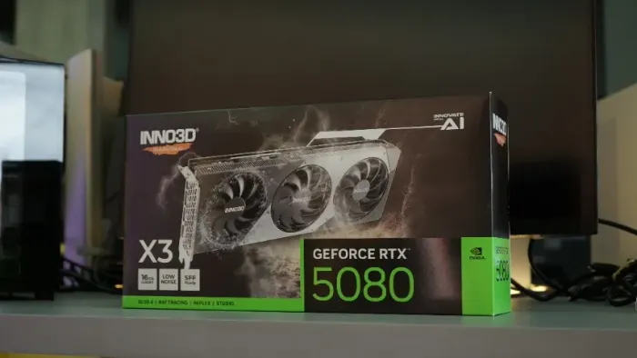 INNO3D GeForce RTX 5080 X3 16GB- 21x no cartão- Loja Física!