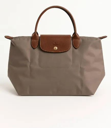 Bolsa Longchamp Tote Le Pliage Cinza Grande