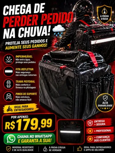 BAG IMPERMEÁVEL | TRABALHE SEM PREJUÍZO 