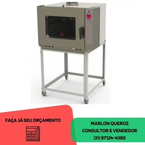 Forno Turbo 5 Esteiras a Gás Progás