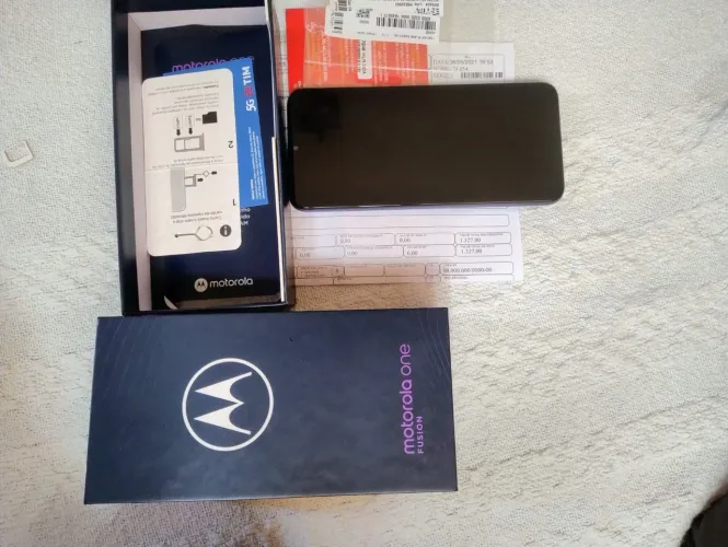 Celular Motorola One fusion - Azul safira/128GB