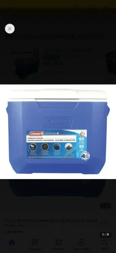 Caixa térmica semi novo marca Coleman