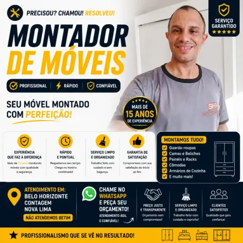 Montador de Móveis Profissional em BH, Contagem e Nova Lima.
