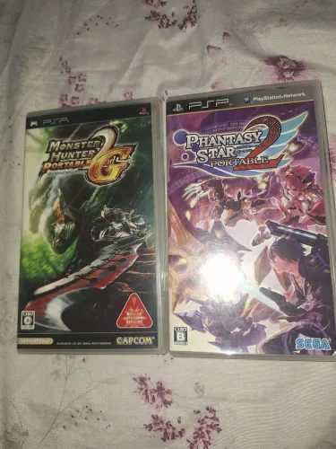 Monster Hunter 2 e Phantasy Star 2 Psp Jp CIB