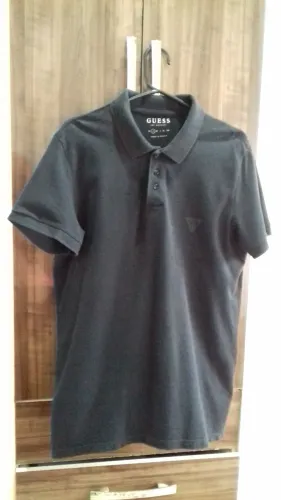 Camisa Polo Guess Preto Tam P 50,00