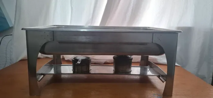 Rechaud e suporte metálico para rechaud