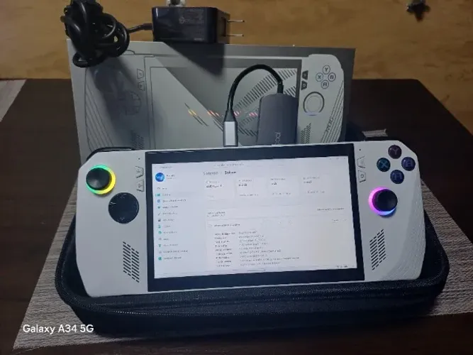 Asus ROG Ally Z1 Normal (não e extreme) + 1TB + Kit Completo - Top!