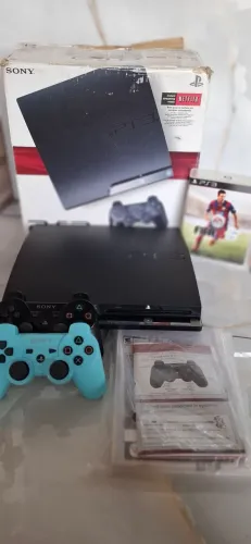 Ps3 higienizado com dois controles caixa desbloqueado