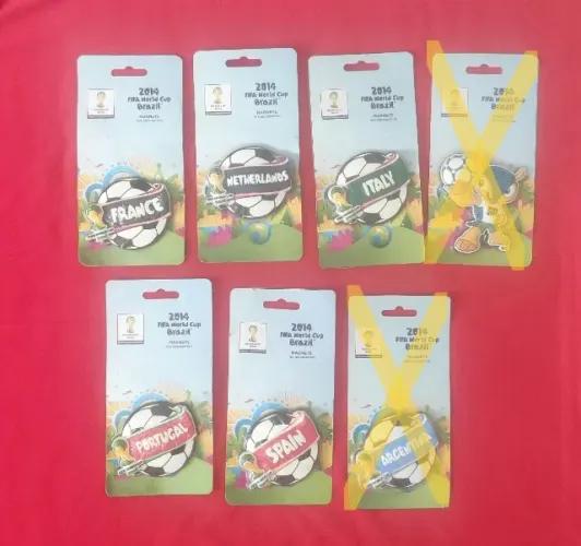 Imãs da Copa Do Mundo 2014 - Colecione as Seleções - Decoração