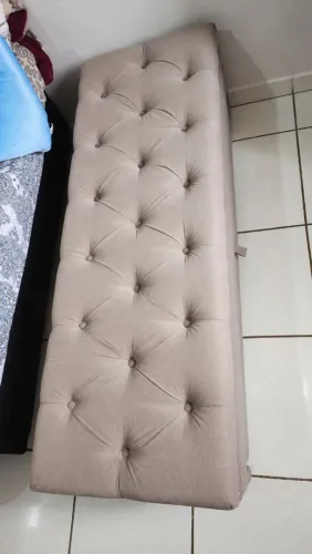 Puff sapateira para cama de casal