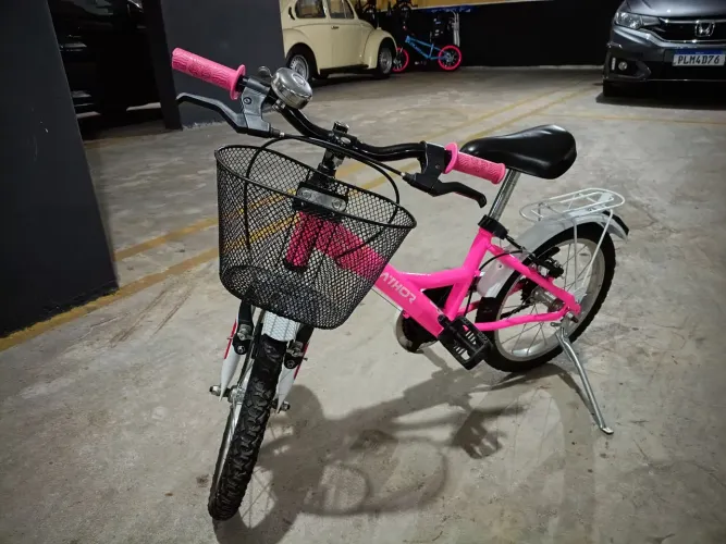 Bicicleta infantil aro 16 Athor Bliss rosa