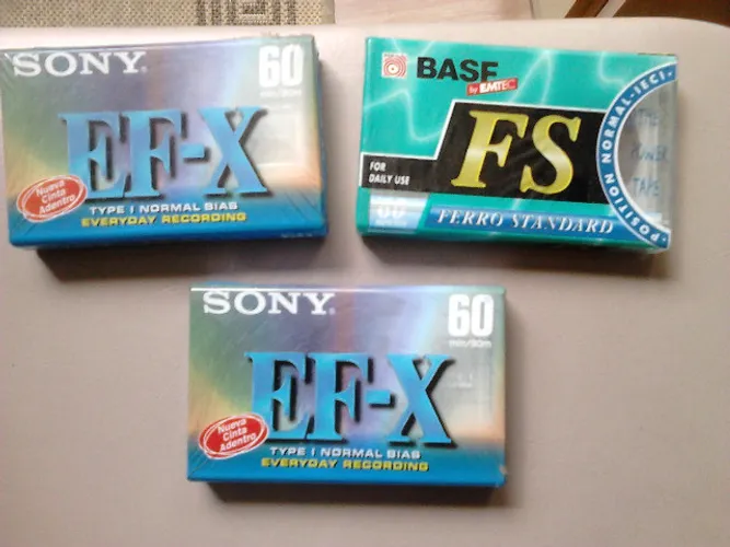 Fita k7 Cassete Sony ef-x x 60 e basf FS x 60