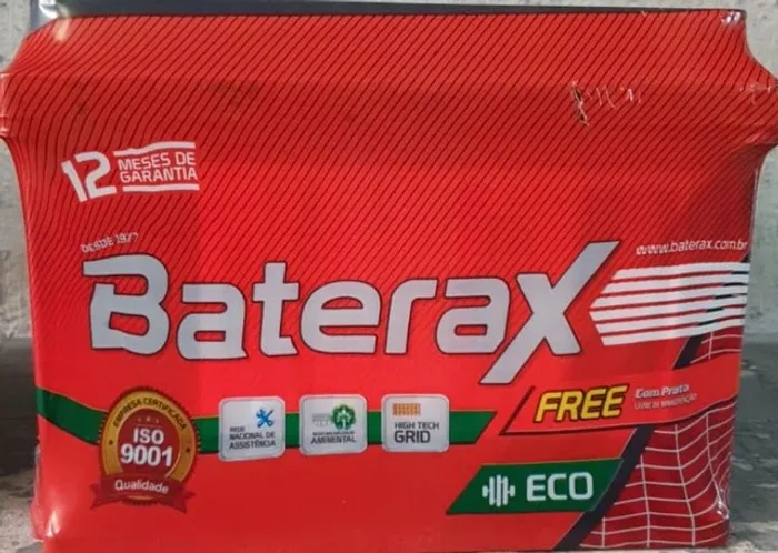 Bateria de 42 Amperes Premium Baterax Honda Fit com Selo do Inmetro e 12 meses de Garantia