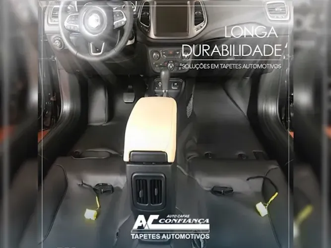 Tapete Forração do Piso Emborrachado Nissan Frontier 2022 - Preto