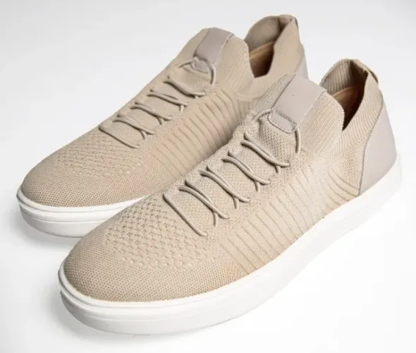 Tênis Masculino Casusal Knit New York Areia Calce Fácil
