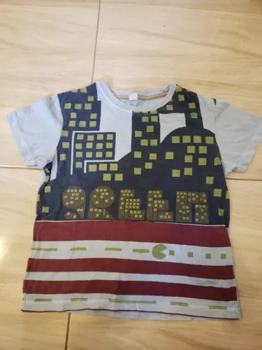 Lote de 5 Camisetas Grife p/Menino 