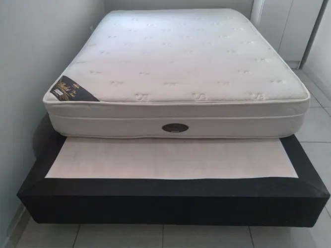 Cama Box de casal colchão de molas ensacadas marca ortobom