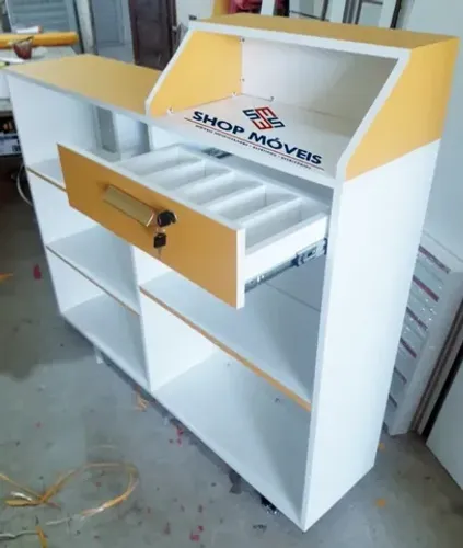 Balcão Caixa Vitrine 100% MDF personalizado 