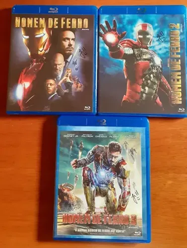 Blu-Ray Trilogia Homem de Ferro - Original 