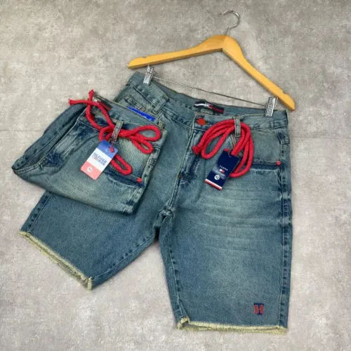 Bermuda Jeans Premium Multimarcas com Cordão de ajuste
