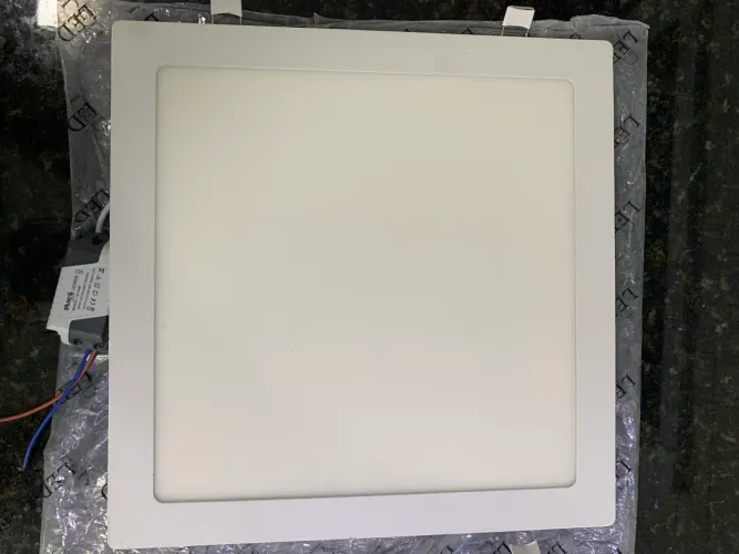 Painel luminária de Led Embutir 29,5x29,5 Galaxy bivolt luz branca 6500K 24W 50/60Hz 