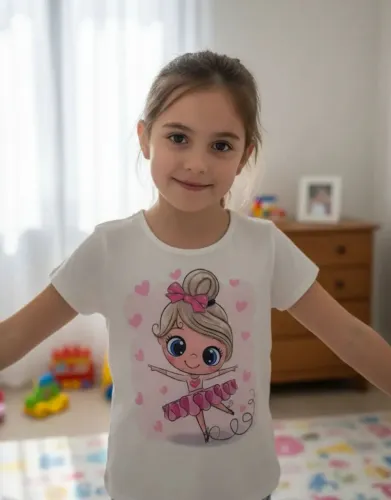 Camiseta Aderaldo Menina Bailarina 
