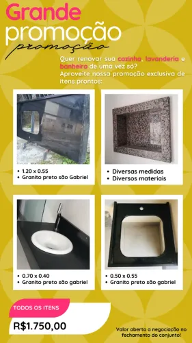 Pacote Casa Completa em Pedra - Marmoraria Jpress