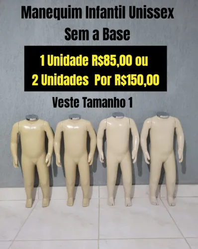 Manequim infantil tamanho 1