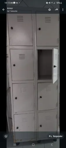 Roupeiiro Em Aço 8 Portas 