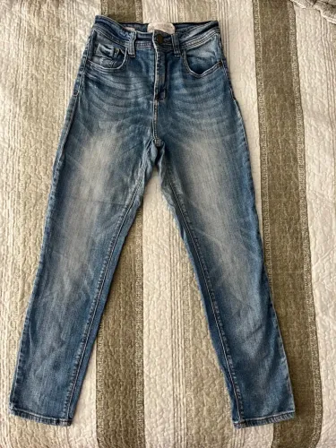 Calça Jeans skinny azul claro cintura alta Le Lis Blanc P  
