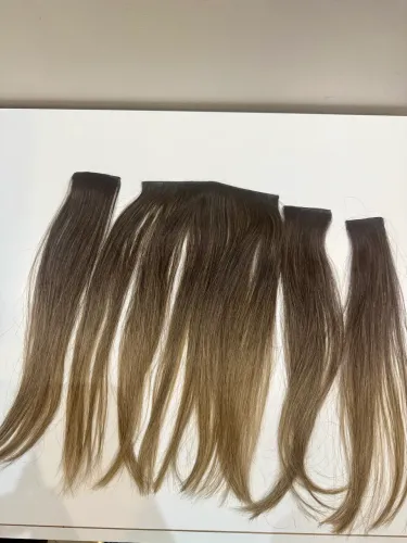 Mega Hair de Cabelo Humano - Método Fita/Nano - 79g, 48cm - Mechas Naturais