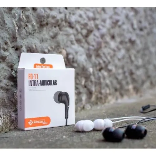 Fones de Ouvido Intra-auricular PMCELL F0-11 com Fio