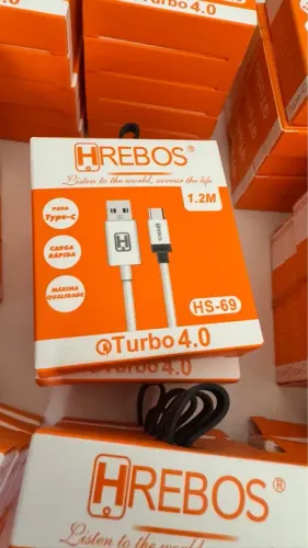 Cabo Turbo USB para iPhone, Samsung, Motorola, Xiaomi, etc.