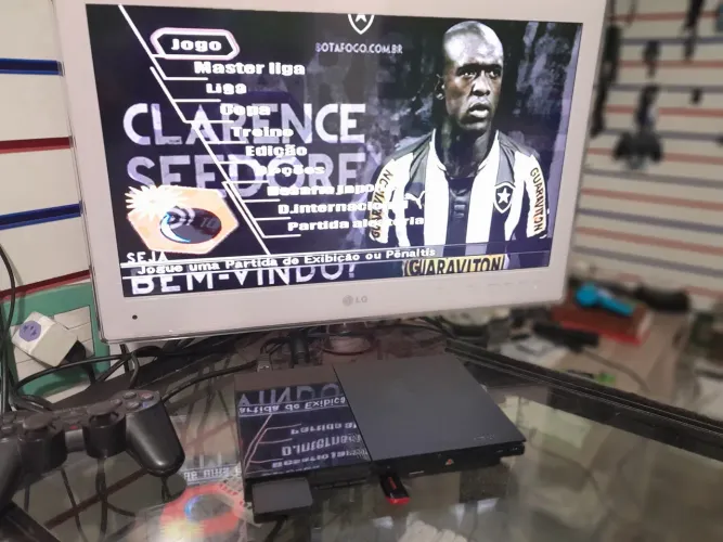 Playstation 2 + 1 controle + jogo aceito  cartão de de crédito cel 19- * whats  