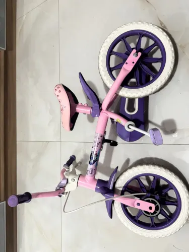 Bicicleta infantil aro 12 menina cor rosa
