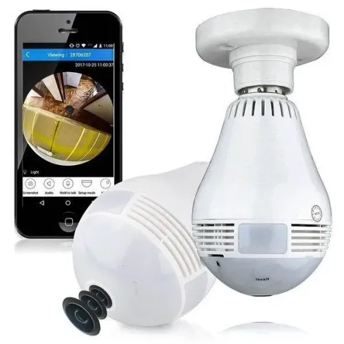 Câmera Espiã Wi-Fi HD 360° - R$ 100,