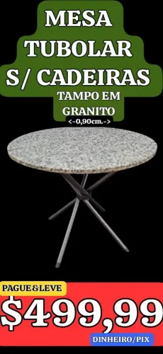 MESA AVULSA, SEM CADEIRAS, LEIAM:
