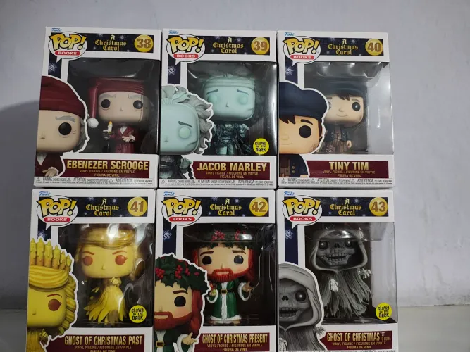 Funko Pop! A Christmas Carol (Coleção completa com 6 pops)