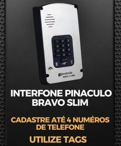 Interfone via celular GSM Pináculo Bravo Slim 